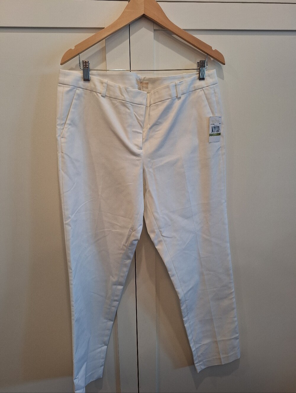 Michael Kors White Tailored Trousers Size 14 NWT